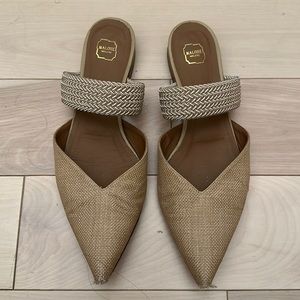 Malone Souliers Masie Raffia Flat 39